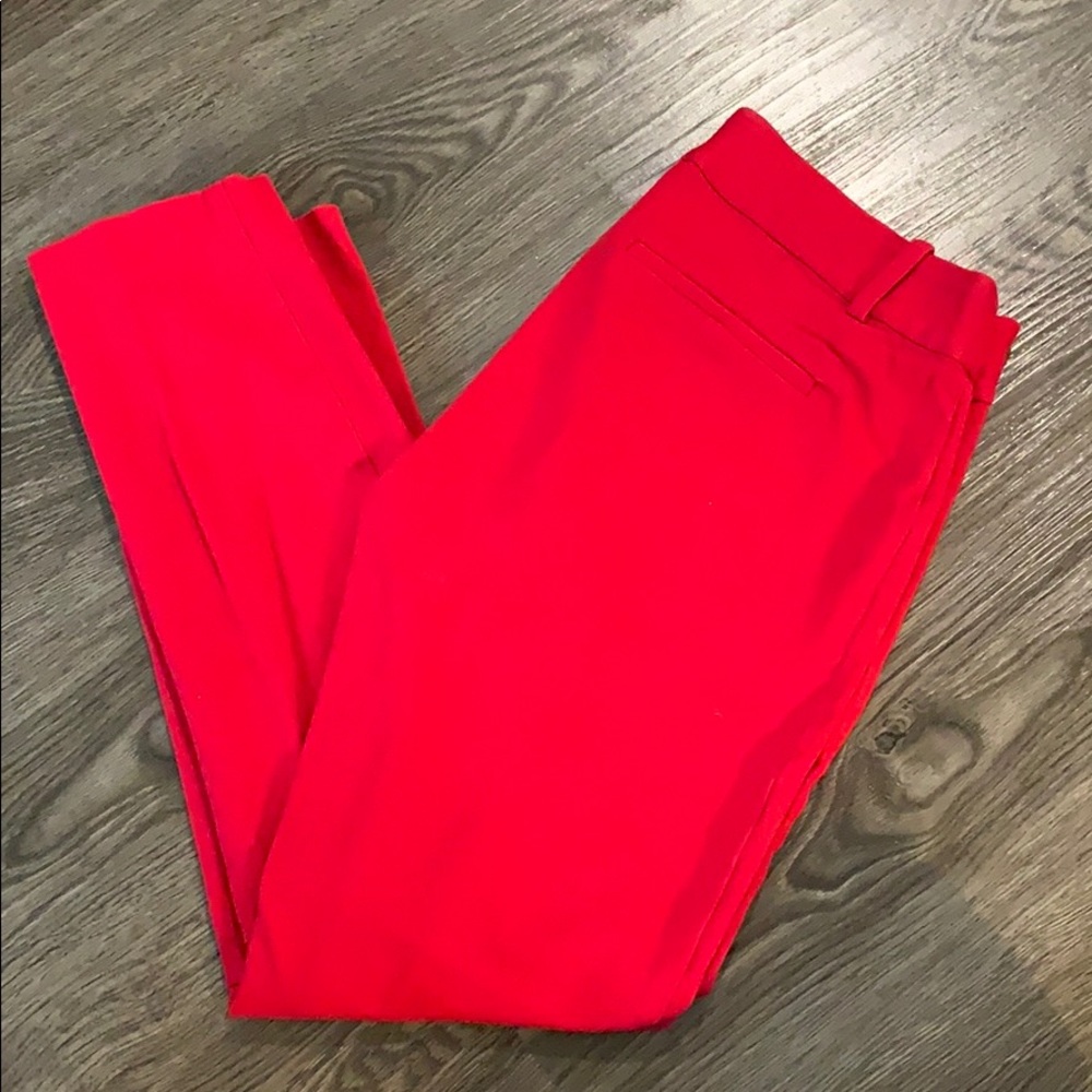 Jcrew red dress pant size 2!